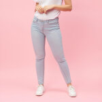 Jean �troit coupe 5 poches femme - blue denim bleu clair