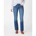 Jean femme bootcut bleu en coton
