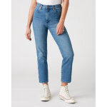 Jean femme droit wild west bleu stone en coton