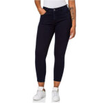 Jean femme high rise skinny bleu fonc en coton