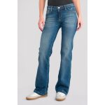 Jeans flare, trs vas , longueur 34 bleu gaia