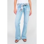 Jeans flare, trs vas , longueur 34 bleu lyra