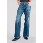 Jeans flare, trs vas , longueur 34 bleu nomie