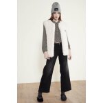 Jeans fille, flare, trs vas, longueur 34 noir en coton demi