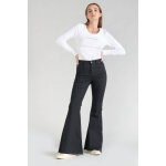 Jeans flare, très évasé alberta, longueur 34 noir en coton Jeans flare, très évasé alberta, longueur 34 noir en coton