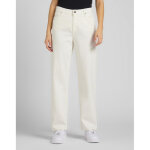 Jean flare femme - blanc en coton