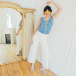 Jean flare jane en coton