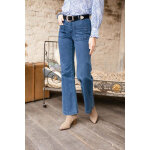 Jean flare sonny - bleu stone en coton