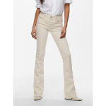 Jean flared beige en coton