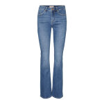 Jean flared fit bleu moyen en coton ria