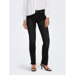 Jean flared noir en coton ria