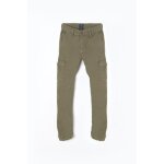 Jean garon, tapered, longueur 34 kaki jake en coton