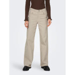 Jean  jambe large beige en coton molly