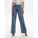 Jean  jambe large bleu en coton tia