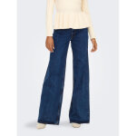 Jean  jambe large bleu en coton vivi