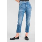 Jeans loose, large 400 / 60 girlfriend taille haute, 7 / 8me bleu queen