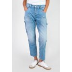 Jeans loose, large 400 / 60 girlfriend taille haute, 7 / 8me bleu rose