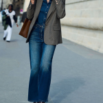 Jean maillons taille bleu en coton