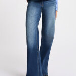 Jean maillons taille bleu en coton