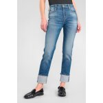 Jeans mom 400 / 17, 7 / 8me bleu bea en coton