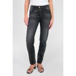 Jeans mom 400 / 17 mom taille haute 7 / 8�me, 7 / 8�me noir en cuir ione