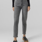 Jean mom en coton linda gris hazel