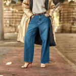 Jean peguy dark stone bleu denim en coton