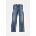 Jeans fille, pulp slim taille haute, longueur 34