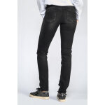 Jeans push - up regular, droit pulp, longueur 33 noir en coton