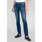 Jeans push - up regular, droit pulp, longueur 34 bleu mila en coton