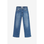 Jeans push - up regular, droit taille haute pulp, 7 / 8me bleu en coton nell