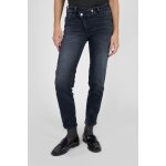 Jeans push - up regular, droit taille haute pulp, 7 / 8me bleu dina en coton