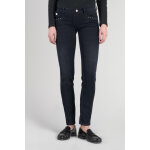 Jeans push - up slim pulp, longueur 34 bleu en coton lena