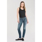 Jeans push - up slim pulp, longueur 34 bleu molly