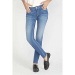 Jeans push - up slim pulp, longueur 34 bleu nomie