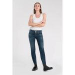 Jeans push - up slim pulp, 7 / 8me bleu en coton molly