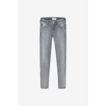 Jeans push - up slim pulp, 7 / 8me gris vox en coton