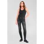 Jeans push - up slim pulp, 7 / 8me noir mae en coton