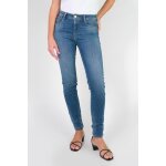 Jeans push - up slim taille haute pulp, longueur 34 bleu en coton lia Jeans push - up slim taille haute pulp, longueur 34 bleu en coton lia