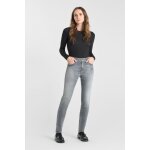 Jeans push - up slim taille haute pulp, longueur 34 gris ivy en coton