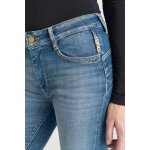 Jeans push - up slim taille haute pulp, 7 / 8me bleu en coton meg