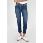 Jeans push - up slim taille haute pulp, 7 / 8me bleu en coton sloan