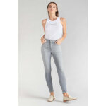 Jeans push - up slim taille haute pulp, 7 / 8�me gris en coton no�mie