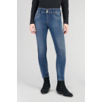 Jeans push - up slim ultra pulp, 7 / 8me bleu en coton yas