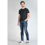 Jeans regular, droit 700 / 17, longueur 34 bleu en coton