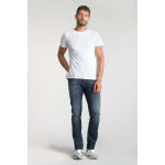 Jeans regular, droit 800 / 12jo, longueur 34 bleu en coton sam