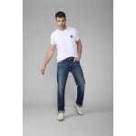 Jeans regular, droit 800 / 60 loose, longueur 34 bleu en coton oak
