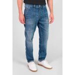 Jeans regular, droit loose, longueur 34 bleu blake
