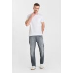 Jeans regular, droit loose, longueur 34 bleu en coton aron Jeans regular, droit loose, longueur 34 bleu en coton aron