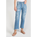 Jeans regular, droit pricilia, 7 / 8me bleu en coton page